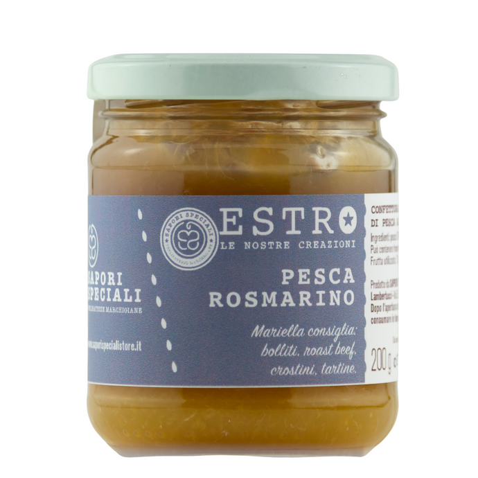 Confettura Extra di Pesca al Rosmarino - 200gr