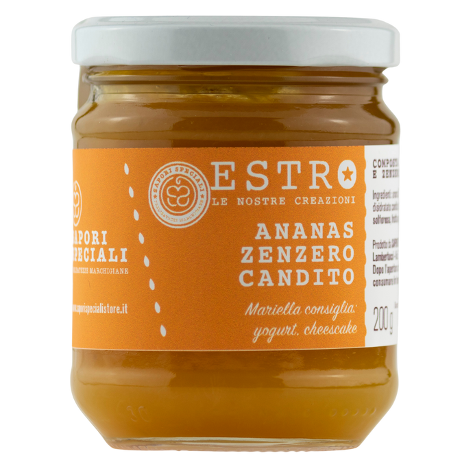 Composta di Ananas e Zenzero Candito - 200gr